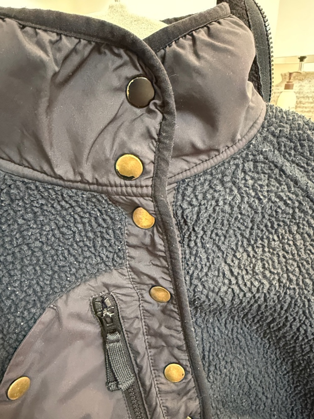 Free People Movement Black Women’s Sherpa Fleece Jacket - Picture 5 of 6